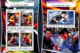 Djibouti 2016 Table Tennis 2 S/s, Mint NH, Sport - Sport (other And Mixed) - Table Tennis - Tenis De Mesa