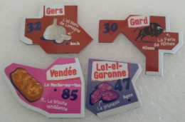 Lot De 4 Aimants Le Gaulois 30 32 47 85  Magnet - Tourismus