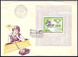 Hongrie B/F UPU 1967 S/S Michel Nr 60I Variety With Foot Toes On FDC Cover ( A80 908) - FDC