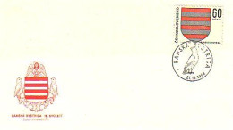 Tcheco Coat Of Arms Armoiries Banska Bystrica FDC Cover ( A80 565) - Buste