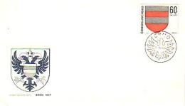 Tcheco Coat Of Arms Armoiries Brno FDC Cover ( A80 567) - Buste