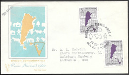 Argentina Antarctic Motifs FDC Cover 1960. National Census - Storia Postale