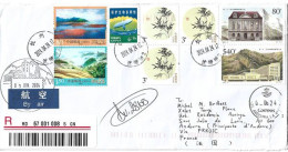 Registered Letter From China To Andorra 2024: Stamp:Views Of The Great Wall Of China, Letter With Andorran Postmarks - Lettres & Documents