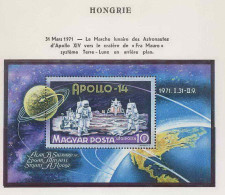 1053/ Espace (space) ** MNH Apollo 14 Hongrie (Hungary) Bloc 85 - Europe