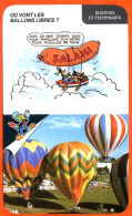 Disney Humour Ou Vont Les Ballons Libres ? Montgolfières Fiche Illustrée Documentée Sciences Et Techniques - Autres & Non Classés