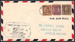 12004 10-11/11/1929 Premier Vol First Air Mail Flight Dedication Almosa Colorado Lettre Cover Usa Aviation - 1c. 1918-1940 Covers