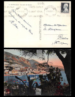 12901 N°305A Monaco Seul Sur Carte Postale 1949 Postcard - Storia Postale