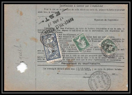 25204/ Bulletin D'expédition France Colis Postaux Fiscal Bas-Rhin Strasbourg 1927 Pour Thann Valeur Déclarée Merson 123 - Covers & Documents