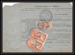 25095 Bulletin D'expédition France Colis Postaux Fiscal Bas Rhin - 1927 Lutzelhouse Merson 145 Alsace-Lorraine  - Covers & Documents