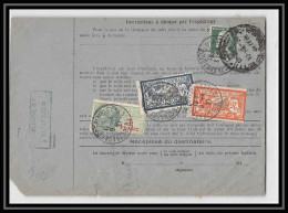 25047 Bulletin D'expédition France Colis Postaux Fiscal Haut Rhin - 1927 Strasbourg Merson 123+145 Alsace-Lorraine  - Storia Postale