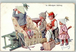 39788551 - In Befestigter Stellung Kinder In Uniform Spielen Krieg B.K.W.I. 169-6 Kuenstlerkarte - Feiertag, Karl