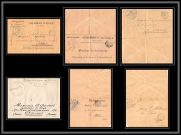 0534 Lot 4 Lettres Force Publique Gendarmerie Lettre Cover Occupation Du Maroc War Signées Secteur 17 - Collezioni