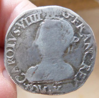 Teston De Charles IX Aux 2 C Couronnés 1565 M (Toulouse) - 1560-1574 Charles IX