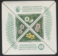 HONGRIE - BLOC N°34 ** (1958) Fleurs - Blocks & Sheetlets