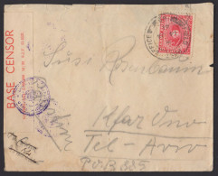 PM 83 - 14/1/1941 - Military Post. Cover From Egypt To Palestine. English Censorship And Label. FPO. - Lettres & Documents
