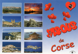 CPM - J - BISOUS DE CORSE - MULTIVUES - Corse