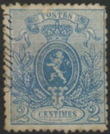 [(*) TB] N° 24-cu, Inscriptions Marginales Dans Le Timbre ! - 1866-1867 Coat Of Arms