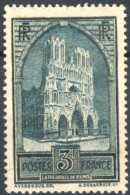 [* TB] N° 259c-Cu, 3F Cathédrale De Reims Type IV Avec Très Jolie Impression Glissée - Altri & Non Classificati