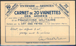 [** SUP] FM 10A, FM Brun Avec Vignette - Le Carnet Complet De 20 Vignettes - Cote: 160€ - Francobolli  Di Franchigia Militare