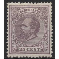 Niederlande 1872 König Willem III. 26 F Mit Falz - Nuevos