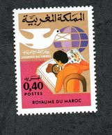 1975- Morocco - Maroc - Postage Stamp Day - Journée Du Timbre-poste- Bird - Stamp On Stamp - Complet Set 1v.MNH** - Journée Du Timbre