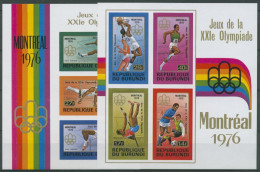 Burundi 1976 Olympische Sommerspiele Montreal Block 92/93 B Postfrisch (C28043) - Nuevos