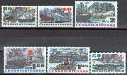 CZECHOSLOVAKIA: 1935-40 MNH ** (1972) – BOATS - NAVIRES - Unused Stamps