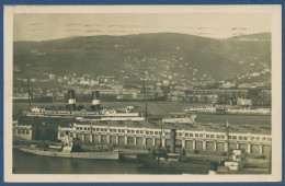 Triest Panorama Hafen Schiffe, Gelaufen 1928 (AK3884) - Trieste