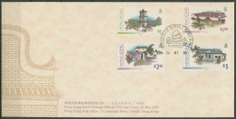 Hongkong 1995 Traditionelle Bauwerke Häuser 740/43 FDC (X99300) - FDC