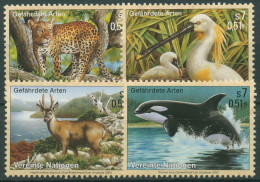 UNO Wien 2000 Gefährdete Tiere Leopard Ente Hirsch Wal 303/06 Postfrisch - Unused Stamps