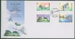 Hongkong 1997 Architektonische Wahrzeichen Lantau-Brücke 815/18 FDC (X99262) - FDC