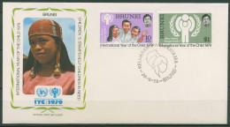 Brunei 1979 Jahr Des Kindes 227/28 Auf Brief Gestempelt (X99845) - Brunei (...-1984)