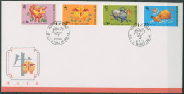 Hongkong 1997 Chinesisches Neujahr Jahr Des Ochsen 785/88 FDC (X99264) - FDC