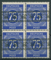 Bizone 1948 Ziffern Mit Bandaufdruck 67 Ia 4er-Block Postfrisch - Neufs