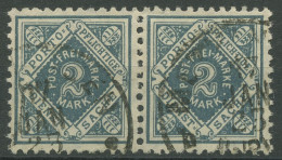 Württemberg Dienstmarken 1921 Ziffer In Raute 157 Waag. Paar Gestempelt - Used