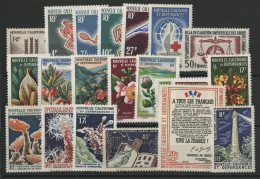 NOUVELLE CALEDONIE Année Complète 1963 + 1964 + 1965 Neufs ** (MNH) N° 307 à 322 Qualité TB - Full Years