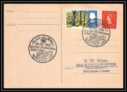 Lettre (cover) Scout (jamboree) - 41 - Grande Bretagne (great Britain) - Scottish International Camp 20/07/1966 Carte 1 - Covers & Documents