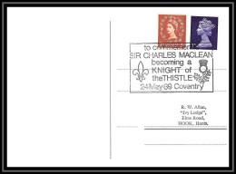 Lettre (cover) Scout (jamboree) - 08 - Grande Bretagne (great Britain) Maclean Becomin A Knight Of The Thistle 1969  - Covers & Documents