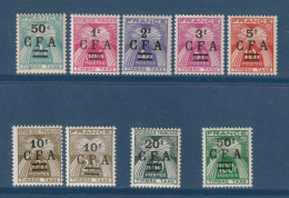 Réunion - CFA - Taxe - YT N° 37 à 49 ** - Neuf Sans Charnière - 1949 - Strafport