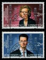 LIECHTENSTEIN 2002 Nr 1299-1300 Zentrisch Gestempelt X7A7142 - Usati