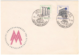 DDR ETB Leipziger Messe 1961 Mit Mi.-Nr.813-814, Feinst - Storia Postale