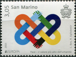 San Marino 2023. Peace, Humanity's Highest Value (MNH OG) Stamp - Neufs