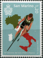 San Marino 2023. Tenth Giro D'Italia D'Epoca Cycling Tour (MNH OG) Stamp - Neufs