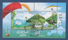 Jugoslawien  2004  Mi.Nr. Block 57 (3198/3199) , EUROPA CEPT / Ferien / Holidays - Gestempelt / Fine Used / (o) - 2004