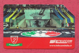 IItaly- TELECOM- Tifoserie Fuoriclasse.Football Supporters - Phone Card Used By 5000Lire. Ed.Technicard. Exp 31.12.2002. - Public Practical Advertising