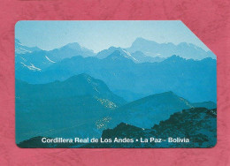 Bolivia-Entel- Cordillera Real De Los Andes, La Paz- Magnetic Phone Card Used By 50 Bs. - Bolivie