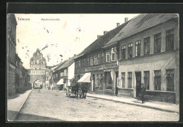 AK Teterow, Malchinerstrasse Mit Torbogen  - Teterow