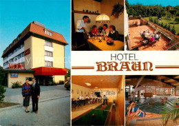 73804316 Kirchheimbolanden Hotel Braun Gaststube Terrasse Kegelbahn Hallenbad Ki - Kirchheimbolanden