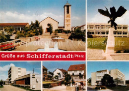 73804315 Schifferstadt Ev Gemeindezentrum Real Schule Altersheim Konrad Adenauer - Schifferstadt