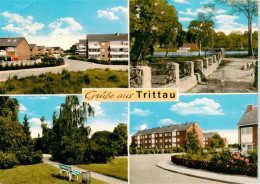 73871878 Trittau Wohnsiedlung Hochhaeuser Parkanlagen Trittau - Trittau